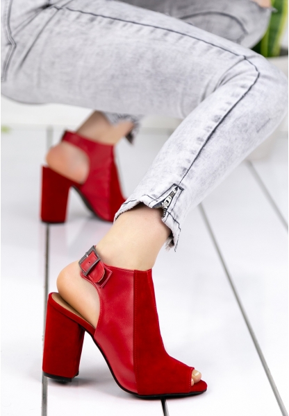 Imalda Kırmızı Topuklu Ayakkabı