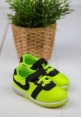 Zorex Fosforlu Yeşil Siyah Detaylı Çocuk Spor Ayakkabı