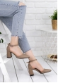 Fenisa Vizon Cilt Topuklu Ayakkabı