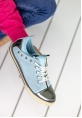 Era Mavi Cilt Aynalı Spor Ayakkabı