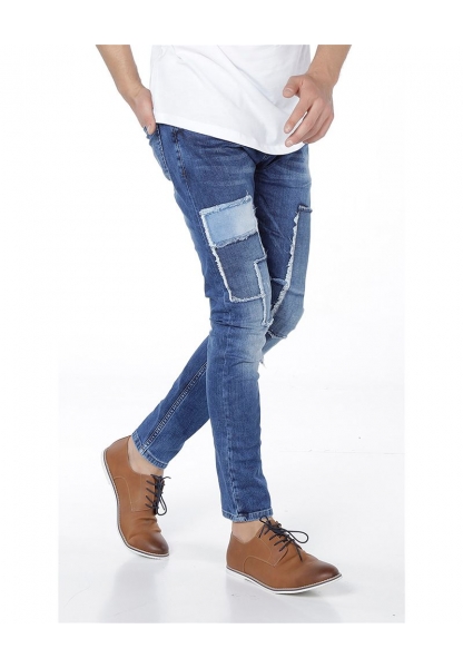 Denim Pier Yamalı Slim Fit Erkek Kot Pantolon