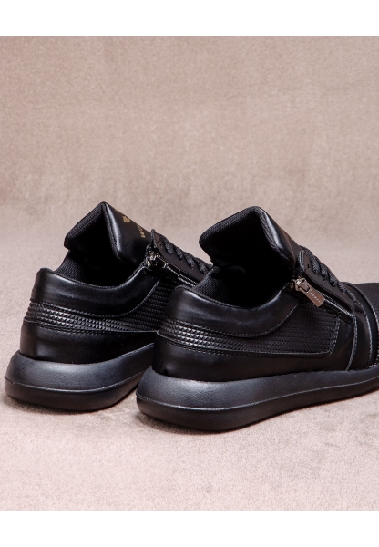 Wagoon Fermuar Detaylı Baskılı Erkek Sneaker Ayakkabı
