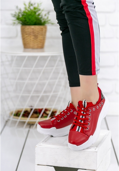 Polimia Kırmızı Cilt Spor Ayakkabı