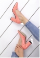 Gula Mercan Rugan Topuklu Ayakkabı