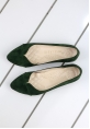 Silvestra Yeşil Süet Babet Ayakkabı