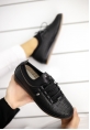 Dina Siyah Cilt Babet Ayakkabı