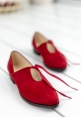 Rowena Kırmızı Süet Oxford Ayakkabı