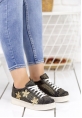 Felicia Siyah Altın Sarısı Detaylı Spor Ayakkabı
