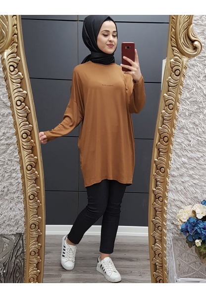 Fabilous Salaş Tunik -Hardal