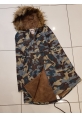 İçi Peluş Kapşonlu Parka -Kahve