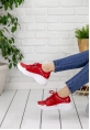 Polimia Kırmızı Rugan Detaylı Spor Ayakkabı