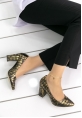 Liva Kahverengi Yaldızlı Topuklu Ayakkabı